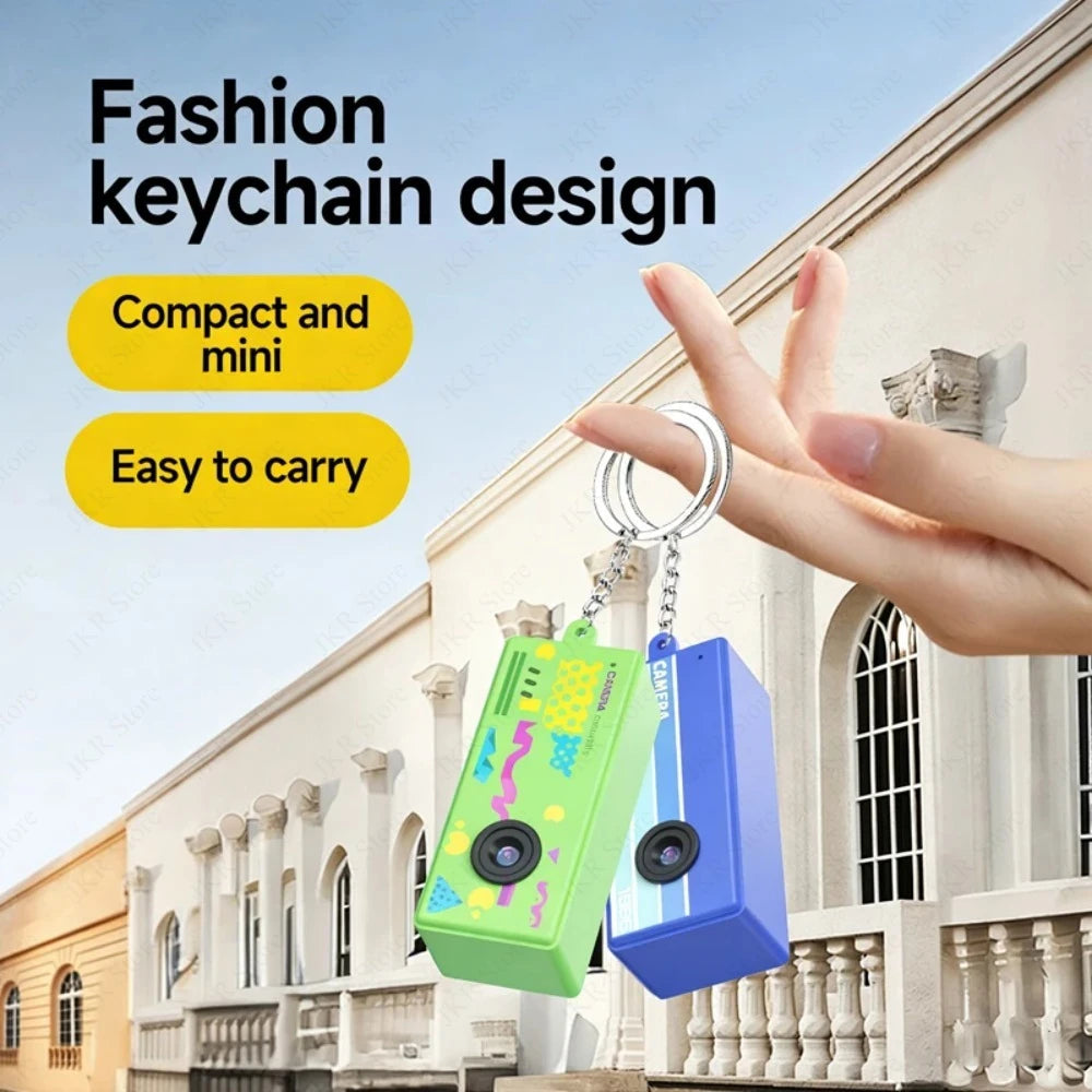 Mini Retro Thumb Camera Keychain With 1080P Video