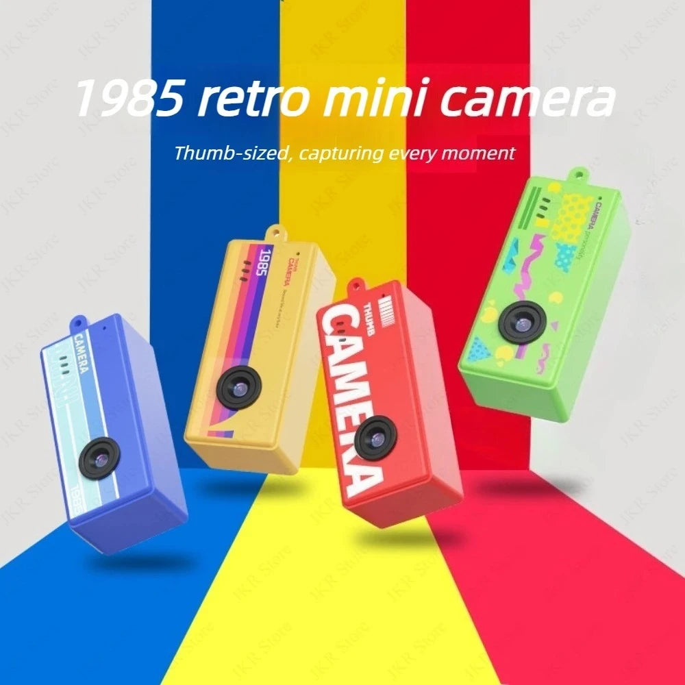 Mini Retro Thumb Camera Keychain With 1080P Video